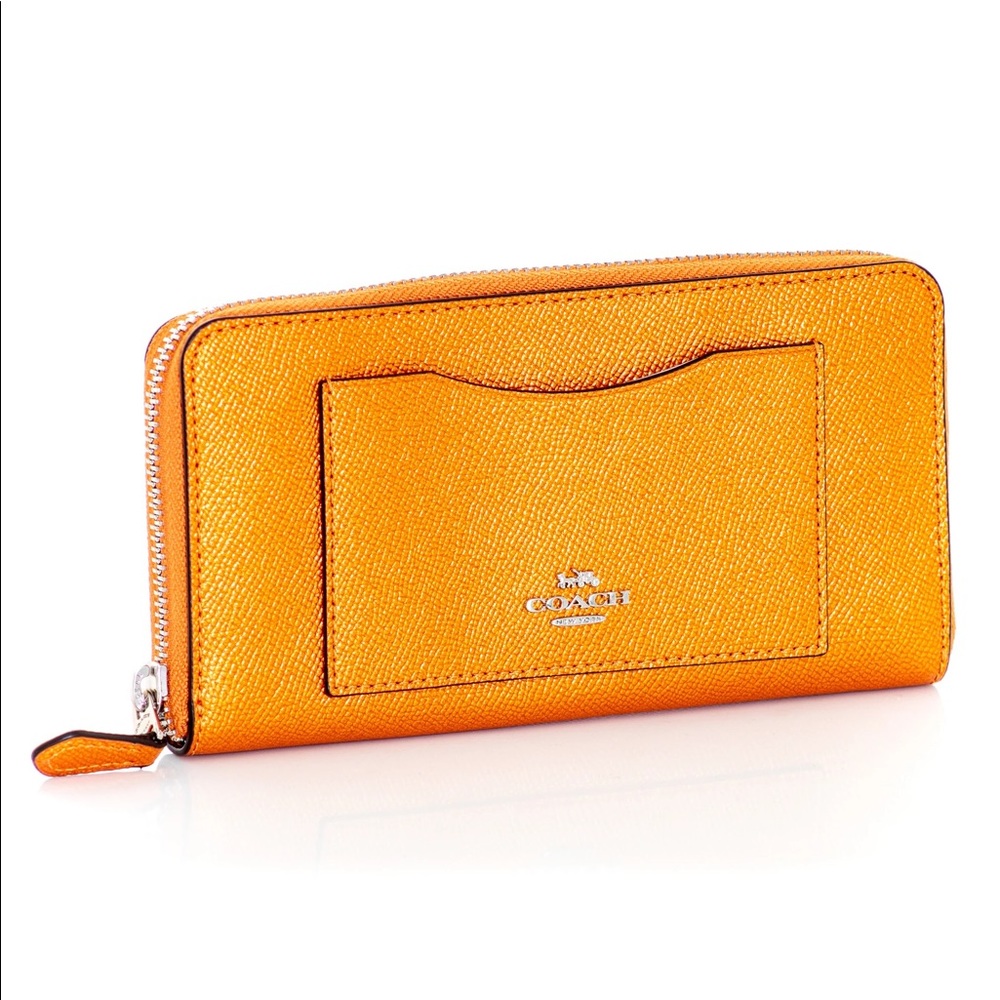 Coach Metallic Accordion Wallet- NWT!